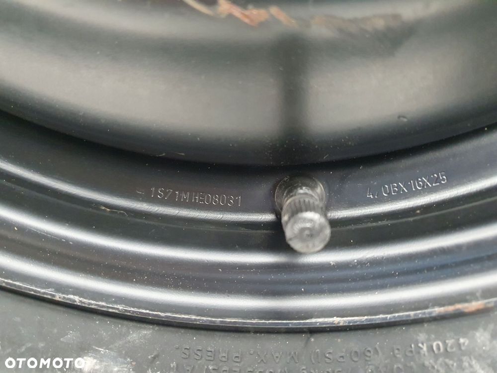 KOŁO DOJAZDOWE dojazdówka 125/90 R16 1S71MH 5x108 Ford Focus Mk2 C-Max - 2