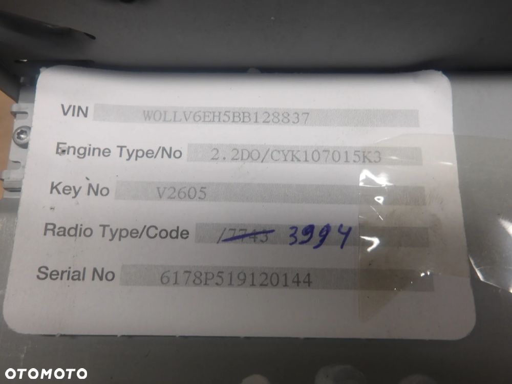 OPEL ANTARA 2.2D 06-10 RADIO NAWIGACJA 95482960 - 6