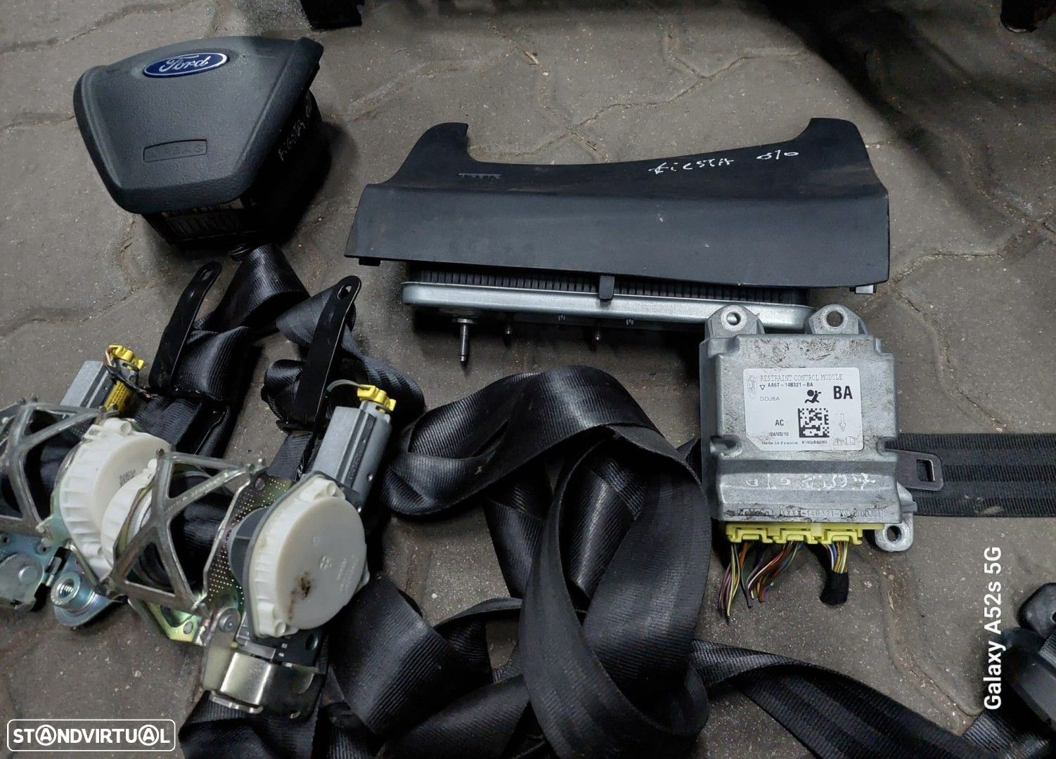 Conjunto airbags, pré-tensores e tablier para Ford Fiesta MK7 - 4
