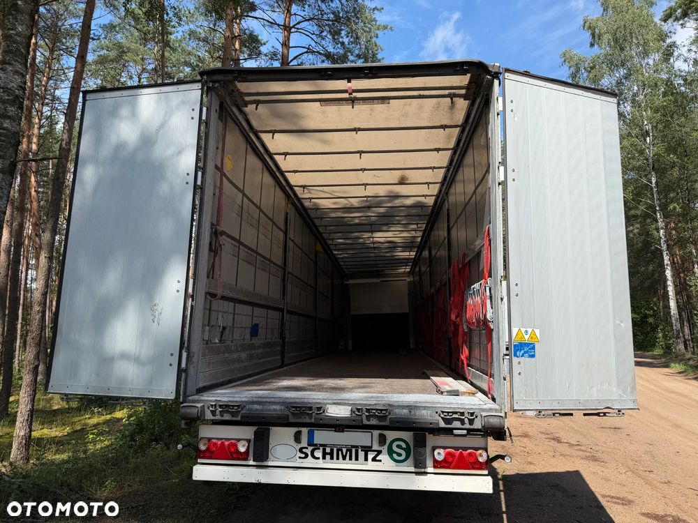 Schmitz Cargobull FIRANKA / PODNOSZONY DACH / PLANDEKA JAK NOWA / RAMA OCYNK / PEŁNE WYPOSAŻENIE DO ZAŁADUNKU PASY, MATY, NAROŻNIKI / 2 KOŁA ZAPASOWE / GOTOWA DO PRACY !! - 17