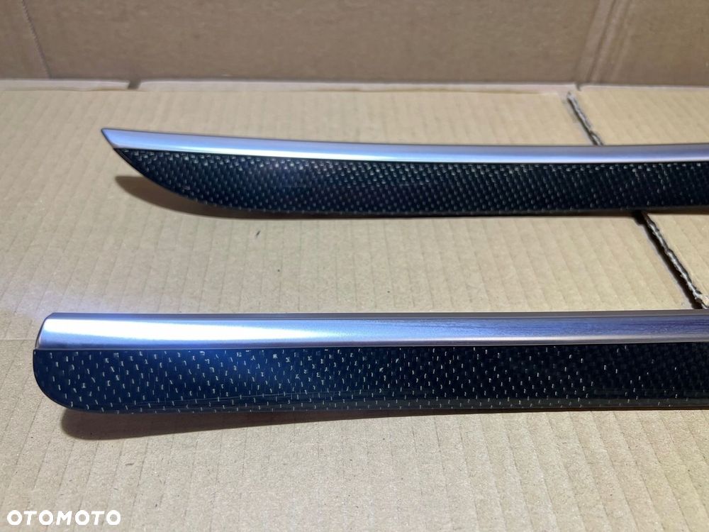 AUDI A5 S5 8T DEKORY DEKOR LISTWA TUNELU LISTWY DRZWI KOMPLET CARBON - 7