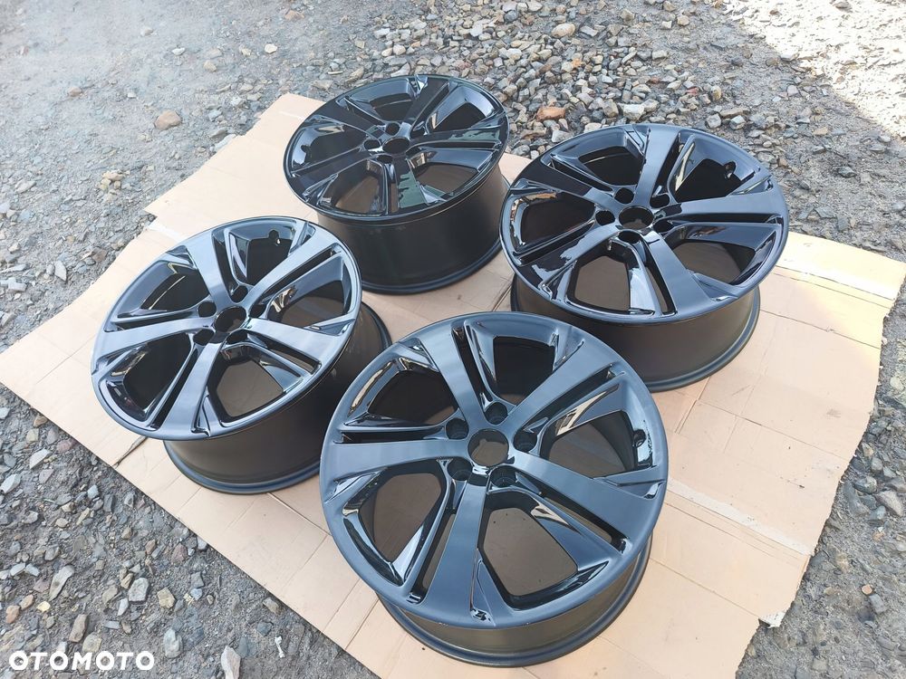 peugeot 308 t9 gt felgi 18" 5x108 8.0j jak nowe czarny połysk 9806253277 - 3