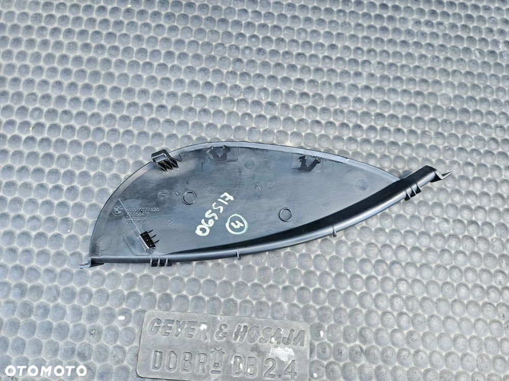 Osłona Słupka Progu Plastik Zaślepka Tapicerka Wnętrza Czarne BMW 3 E90 E91 LCI Lift - 15