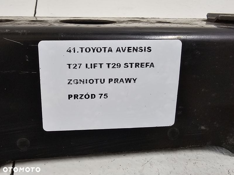 TOYOTA AVENSIS T27 LIFT T29 STREFA ZGNIOTU WSPORNIK PRAWY PRZÓD - 11
