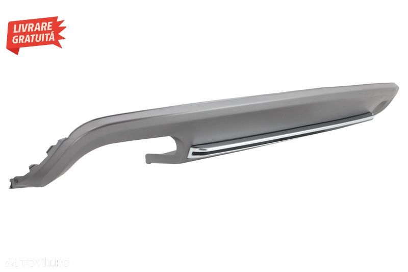Difuzor Bara Spate cu Ornamente Evacuare Audi A5 8T 2 Usi (2012-2016) S5 Design- livrare gratuita - 4