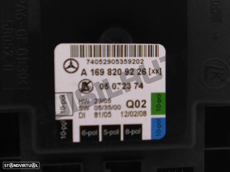 Módulo Confort Trás Direito A16982_09226 Mercedes A W169 [2004_ - 2