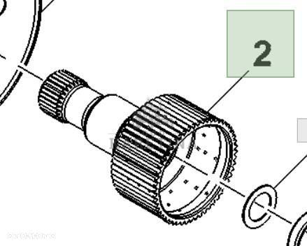 John Deere 8110 8210 8310 8410 Piasta CZĘŚCI R108580 - 1