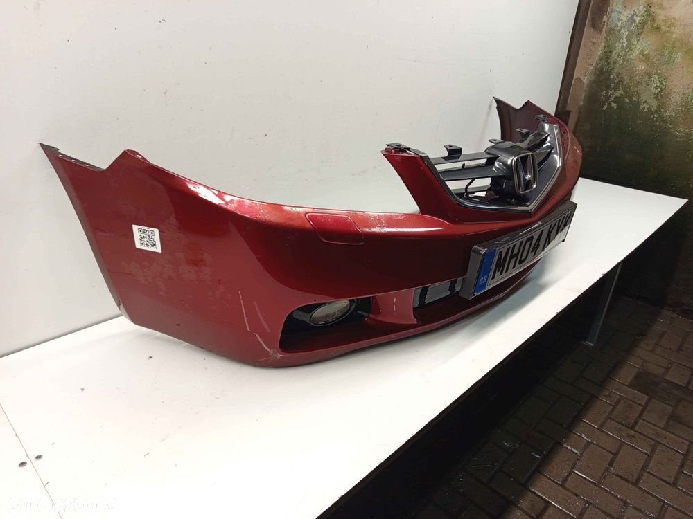^ ZDERZAK PRZÓD PRZEDNI HONDA ACCORD 7 VII R522P BORDO BORDOWY SPRYSKIWACZE LAMP XENON HALOGENY - 3