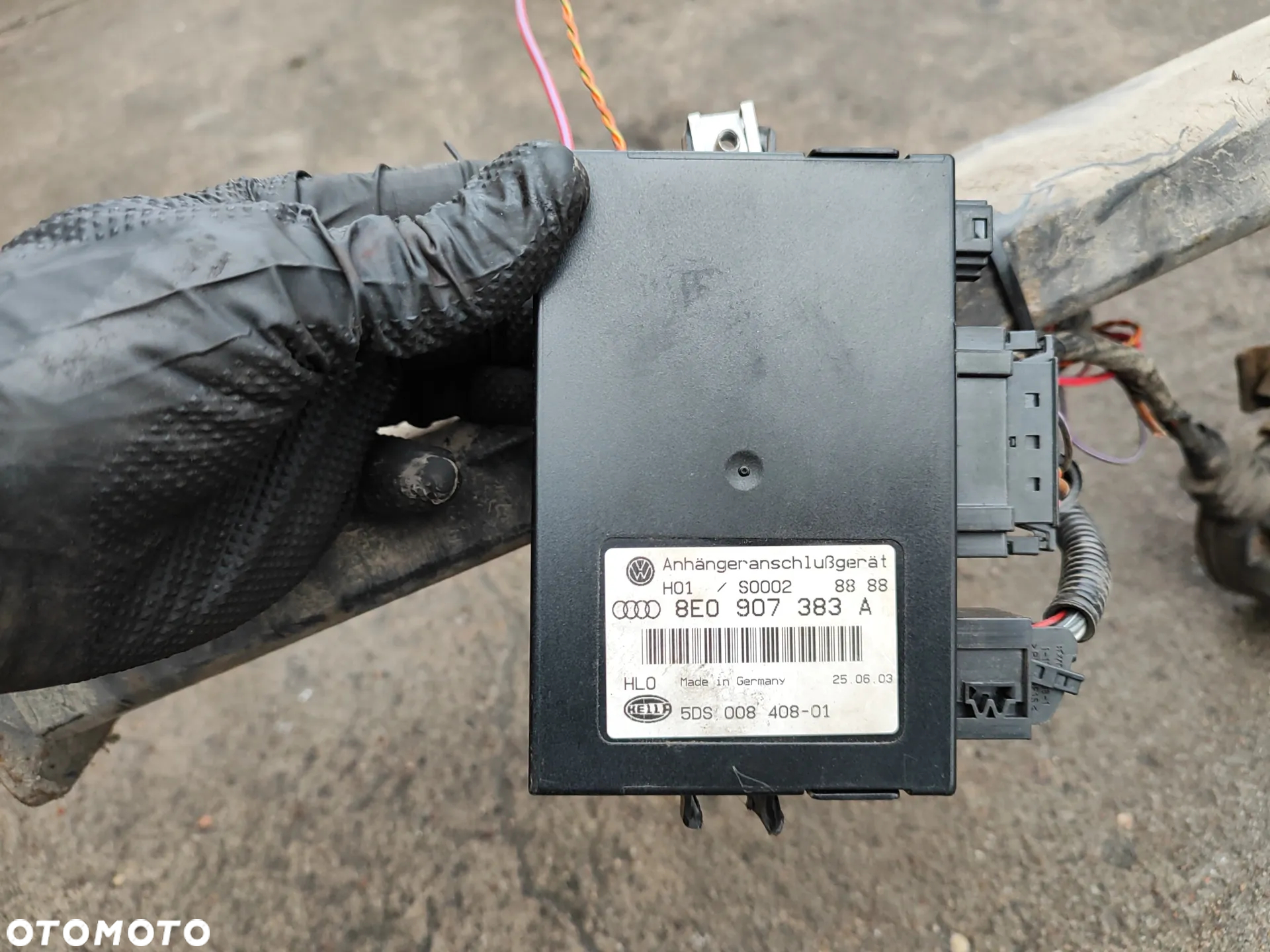 Volkswagen Touran I 1T0 03- hak holowniczy ORIS A50-X typ E378 / 1T0803881A wypinana kula wiązka + moduł 8E0907383A komplet do montażu, - 4