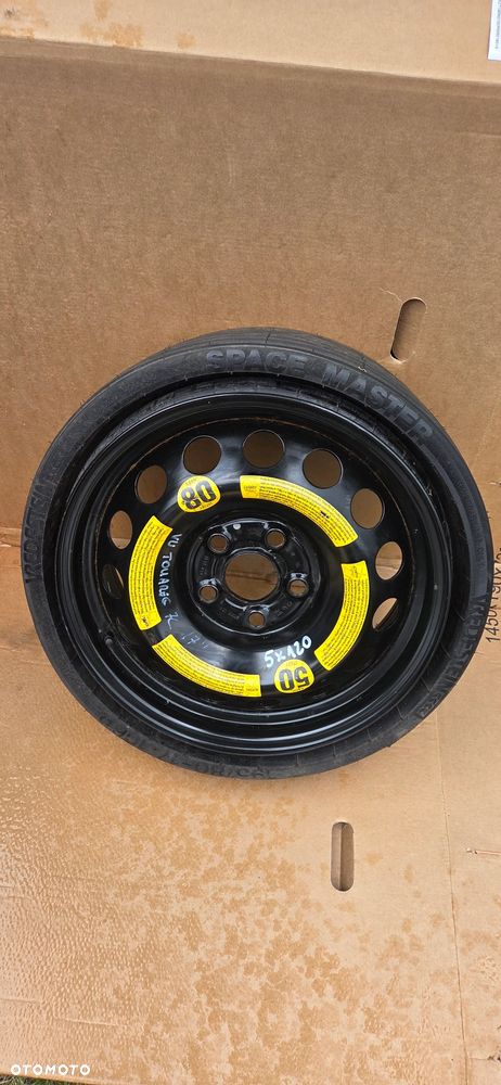 Koło dojazdowe zapasowe Volkswagen Touareg 5X120 17" pompowane - 1