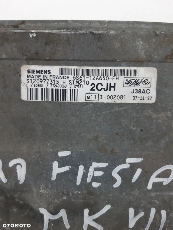 Sterownik Komputer Silnika Ford Fiesta MKVII S120977315