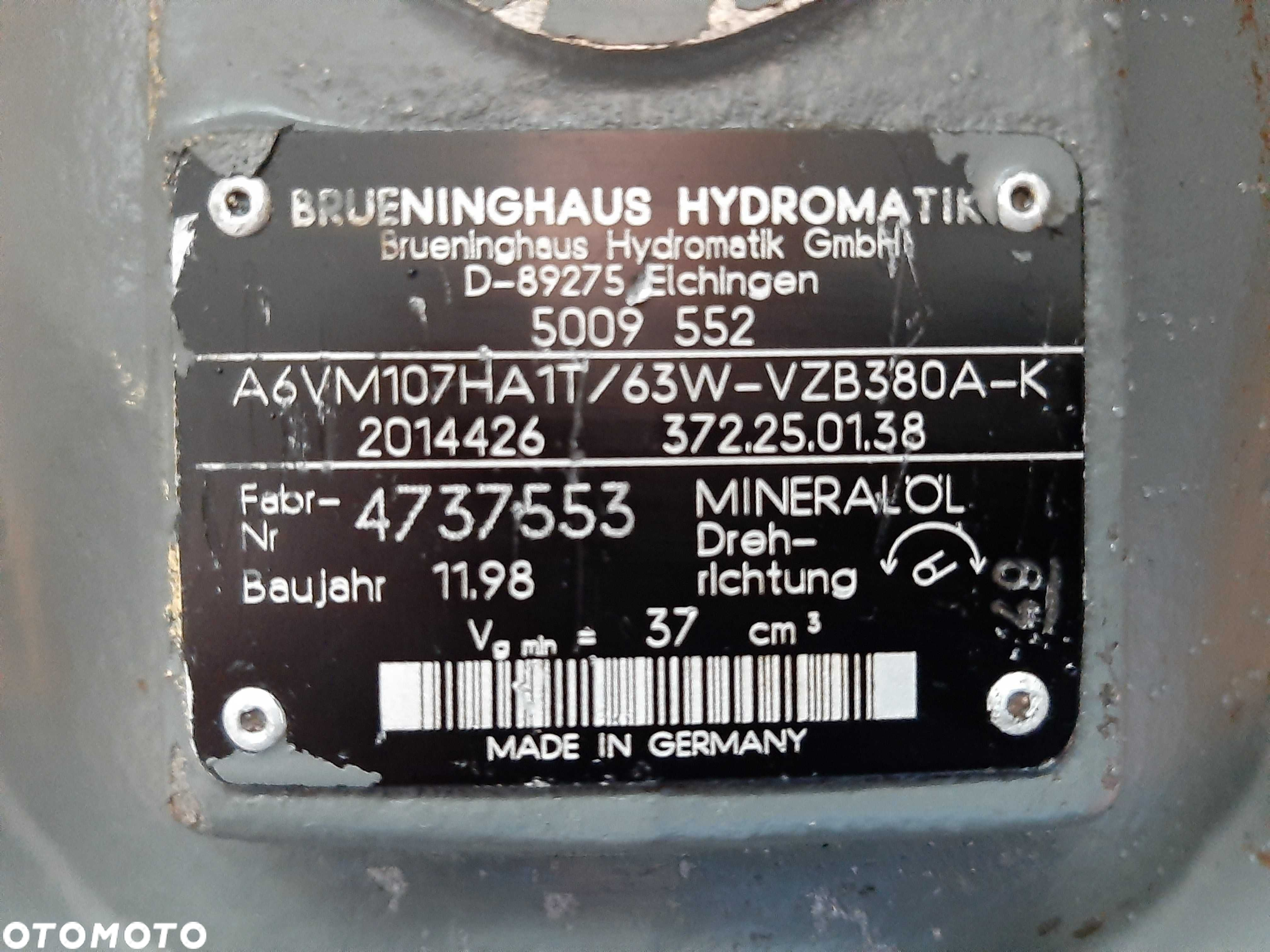Silnik jazdy hydromatik do koparki Liebherr 312 - 6