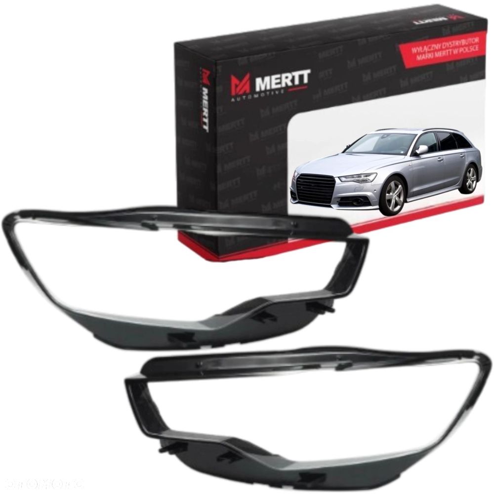 KPL x2 Klosz PRAWY LEWY szkło reflektora lampa AUDI A6 C7 S6 2011-2015 - 1