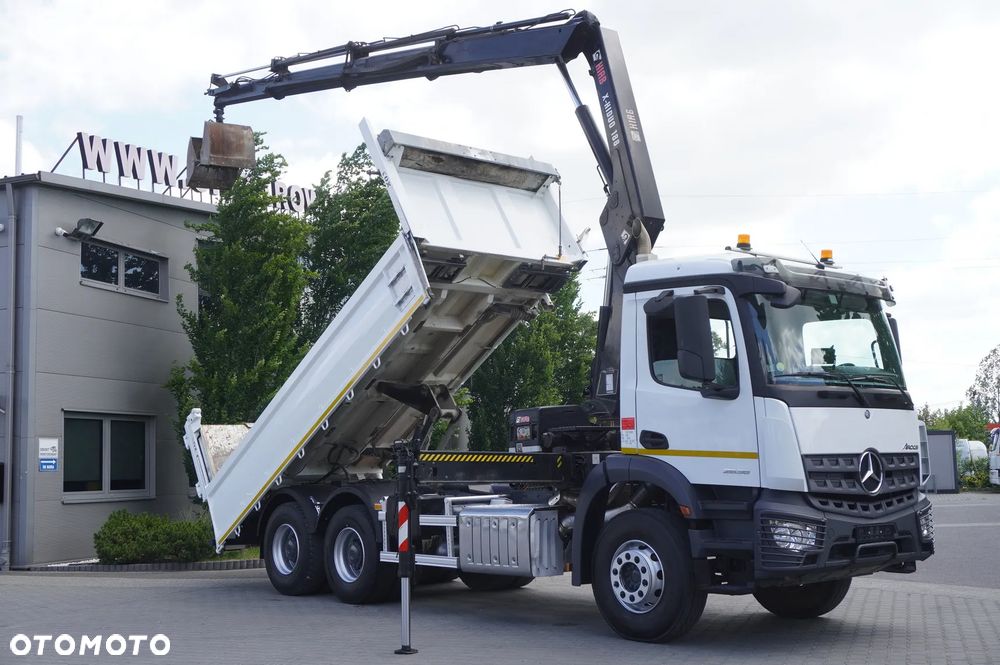 Mercedes-Benz Arocs 2636 6×4 / 100 tys. km! / HIAB X-Hiduo 188 / rotator / Wywrotka 3-stronna - 12