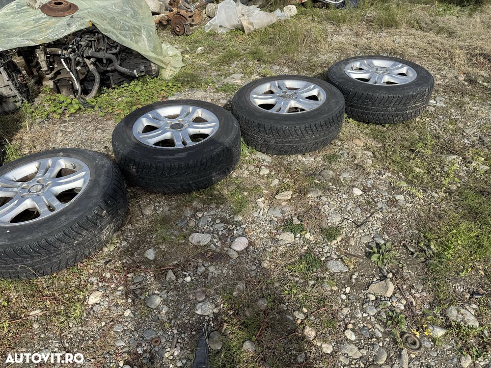 Jante Mercedes Glk 17  4x4 cu cauciucri iarna C E Class - 7