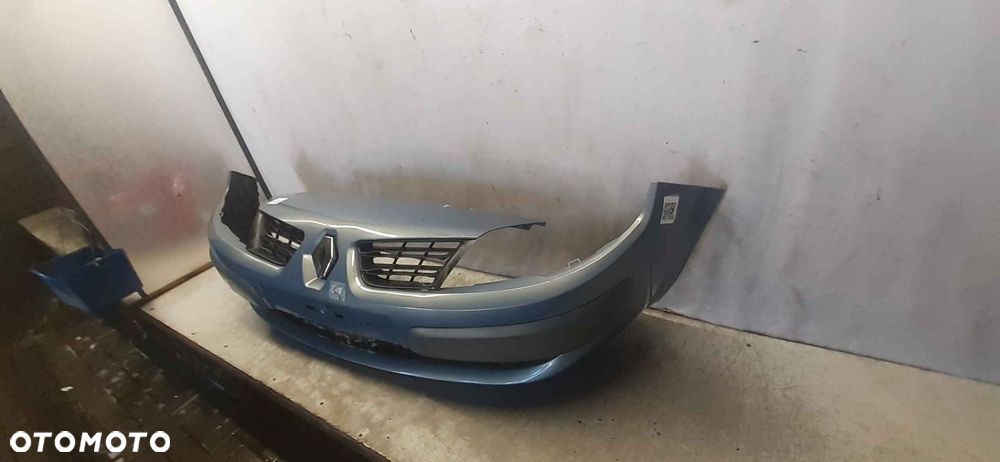 ^ ZDERZAK PRZÓD PRZEDNI DO RENAULT SCENIC II 2 LIFT FL TED47 BŁĘKITNY HALOGENY - 3