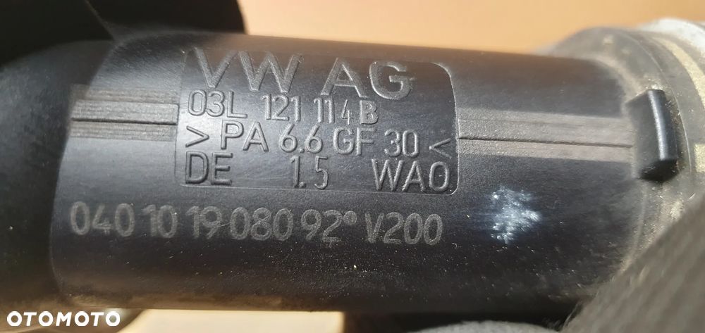 Obudowa termostatu króciec wąż przewód wody VW Golf VI 6 Plus 1.6 TDI 1K0122051FR - 9