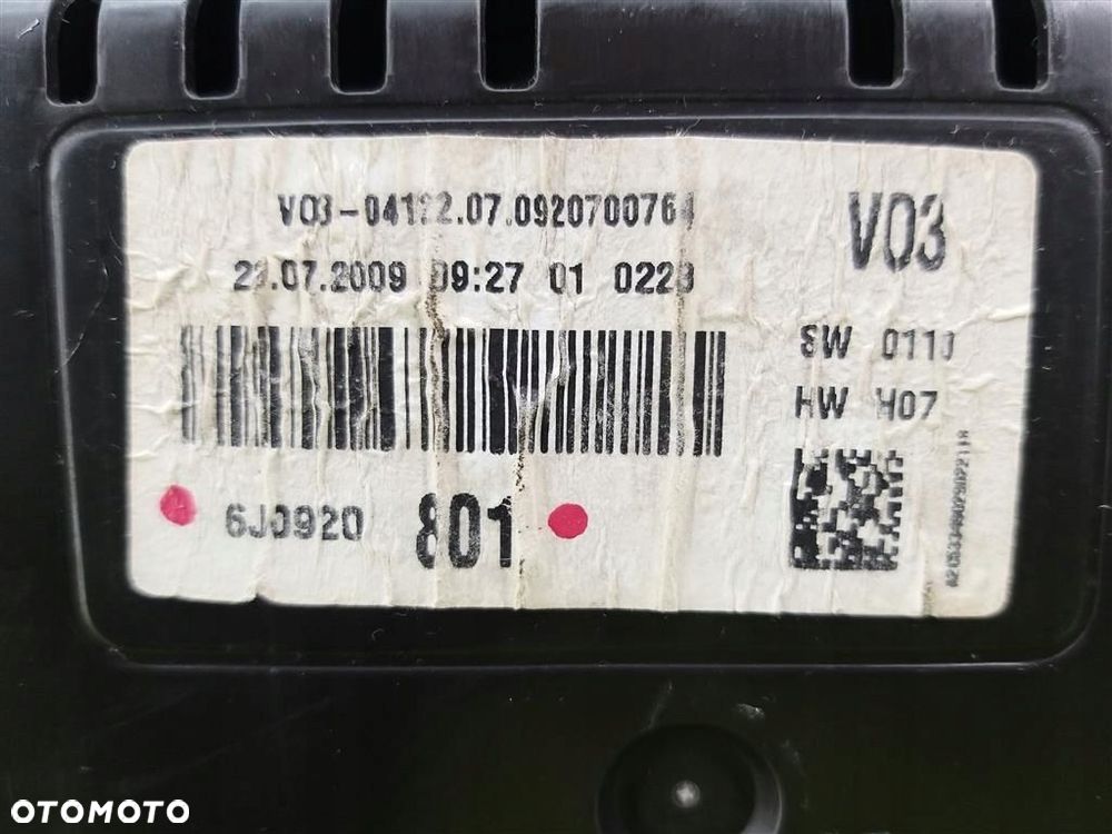 Licznik ZEGARY Seat Ibiza IV 1.4B 85KM 2009-2017 305TYŚ 6J0920801 - 6