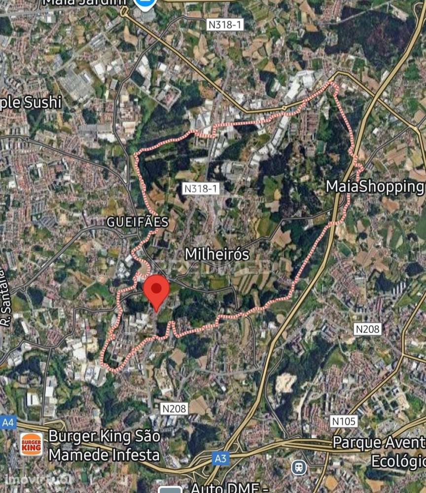 Terreno p/construção de Moradia com 3 frentes em Milheirós, Maia - Grande imagem: 3/3