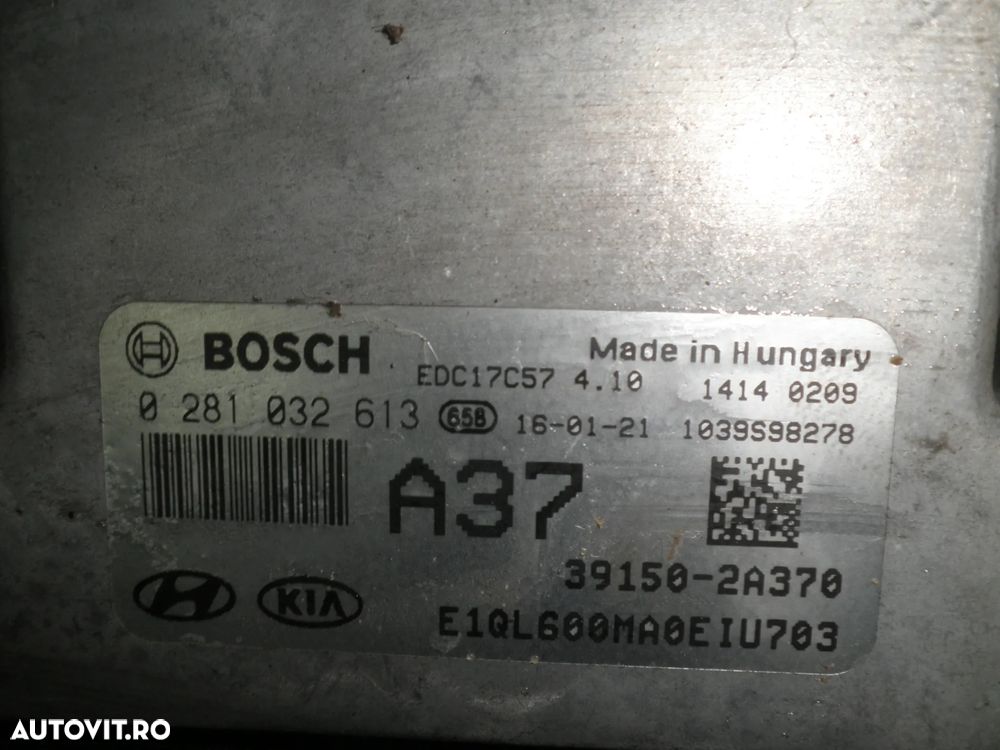 ECU / calculator motor Kia Sportage 4 1.7 CRDI 2017 0281032613 39150-2A370 - 3