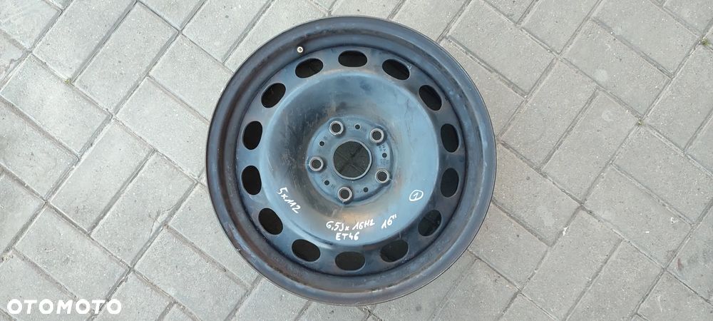 FELGI STALOWE 5Q061027 5x112 6.5Jx16 CALI ET46 VW AUDI SKODA SEAT KOMPLET 4 SZTUKI - 2