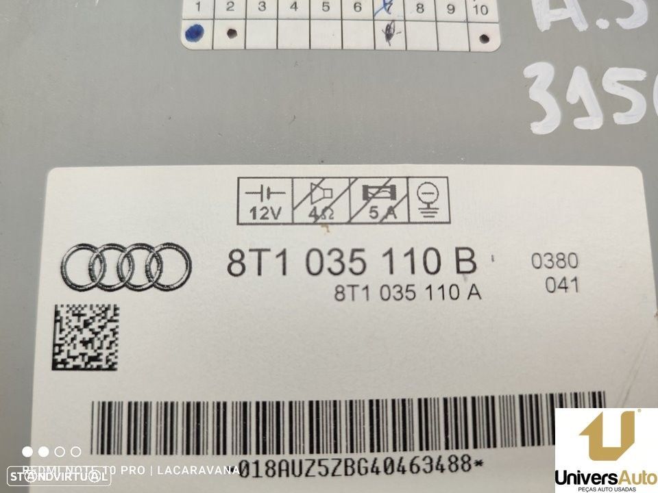 SISTEMA AUDIO / RADIO CD AUDI A5 2008 -8T1035110B - 1