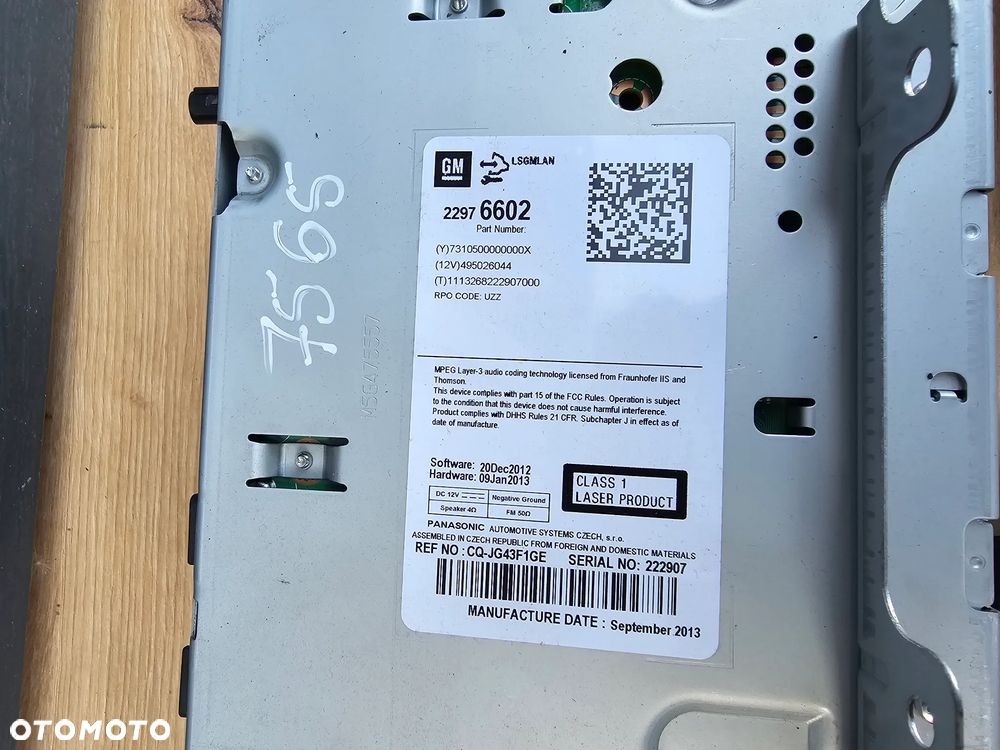 RADIO WYŚWIETLACZ OPEL ASTRA J CD 400 ! Z PINEM ! 100% ok - 3