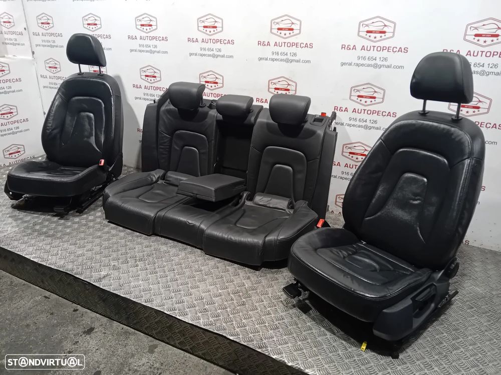 Conjunto de Bancos Audi A4 B8 em Pele Sedan Originais - 3