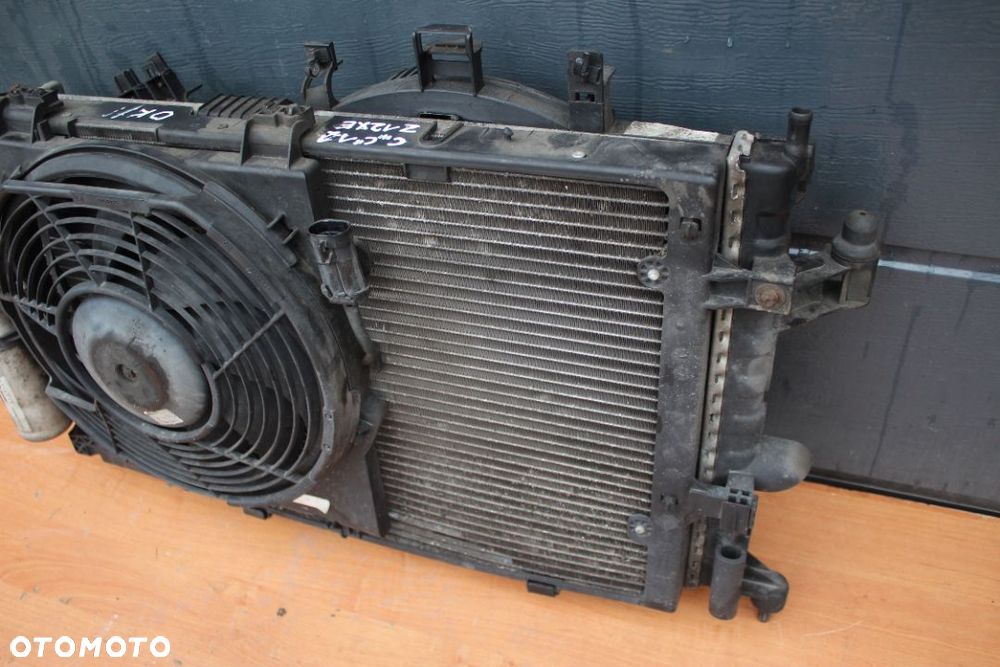 KOMPLET CHŁODNIC WODY KLIMY WENTYLATORY OPEL CORSA C 1.2 16V Z12XE - 3