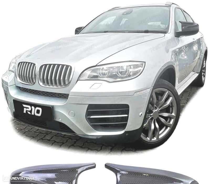 CAPAS DE ESPELHOS RETROVISORES CARBONO PARA BMW X5 E70 08-13 - 1