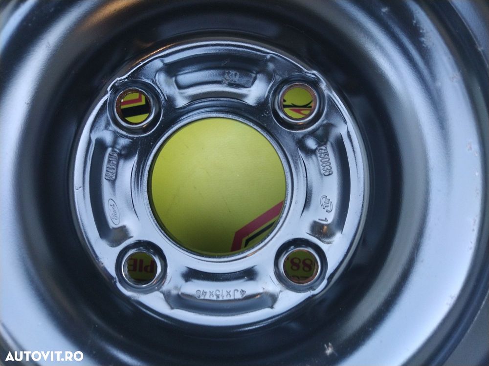 Roata de rezerva îngustă slim originala Ford 125/80/15 - 2