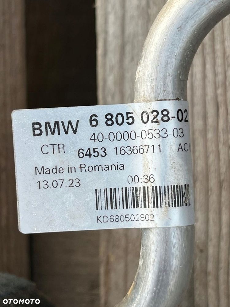 Rura Przewód Klimatyzacji BMW 320D G20/G21 23r, 20 Tyś km, 6805028 - 2