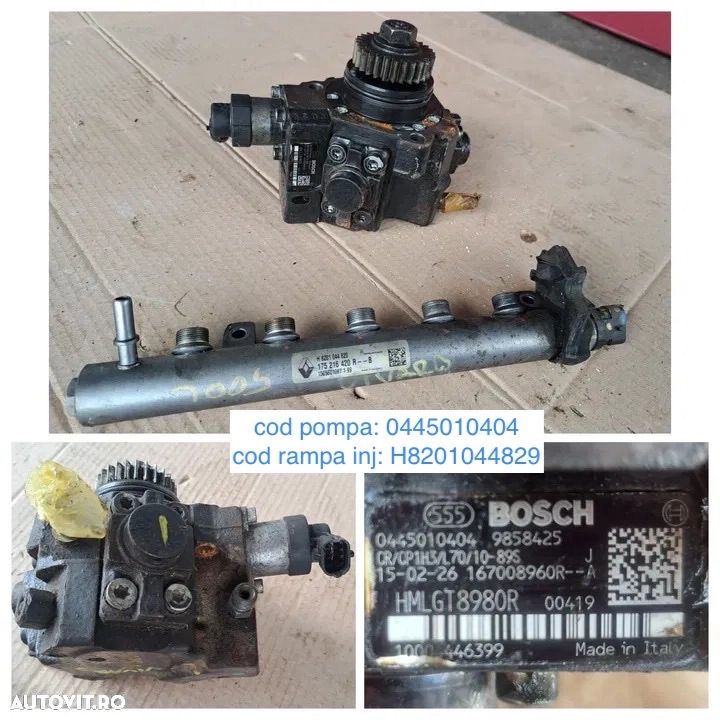 fulie motor galerie admisie turbina racitor gaze EGR clapeta egr rampa injectoare pompa inalta presiune galerie evacuare renault trafic 3 opel vivaro B fiat talento 1.6d 1.6dci 1.6 cdti motor r9m r9mh413 2014 - 2018 - 3