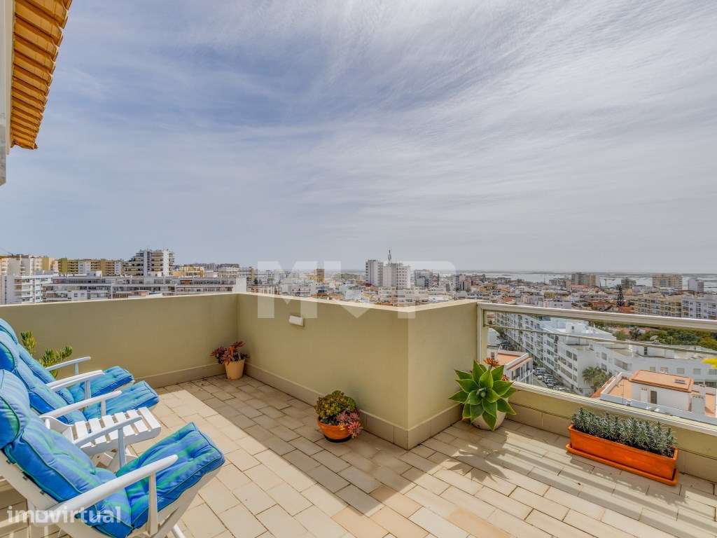 Apartamento T3 Duplex com terraço superior vista Ria em Faro - Grande imagem: 3/31