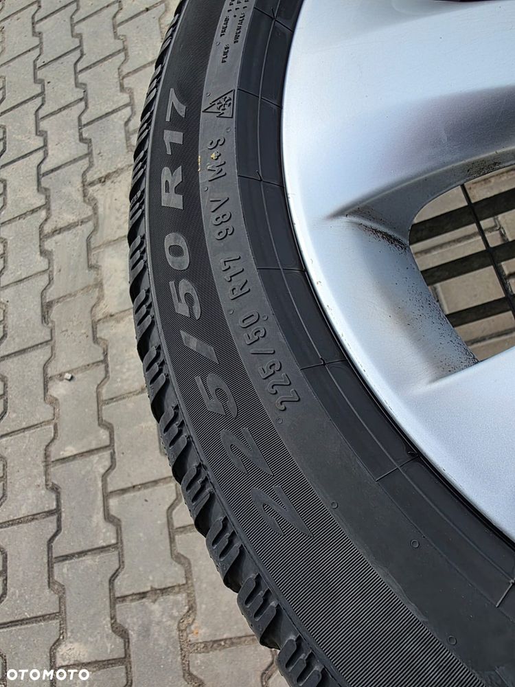 Opel Astra j Zafira c 5x115 r17 felgi aluminiowe koła opony zimowe 225/50 czujniki tpms Komplet 2x pirelli 2x continental - 14