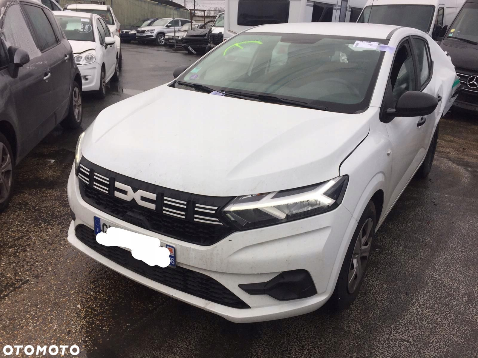 DACIA SANDERO 2023 III 3 BIAŁY DUŻO CZĘŚCI DRZWI BLACHARKA - 2