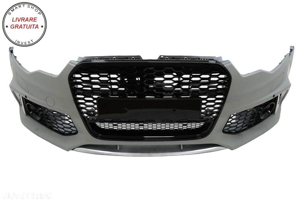 Bara Fata cu Grila Centrala Audi A6 C7 4G Pre Facelift (2011-2015) RS6 Design- livrare gratuita - 2