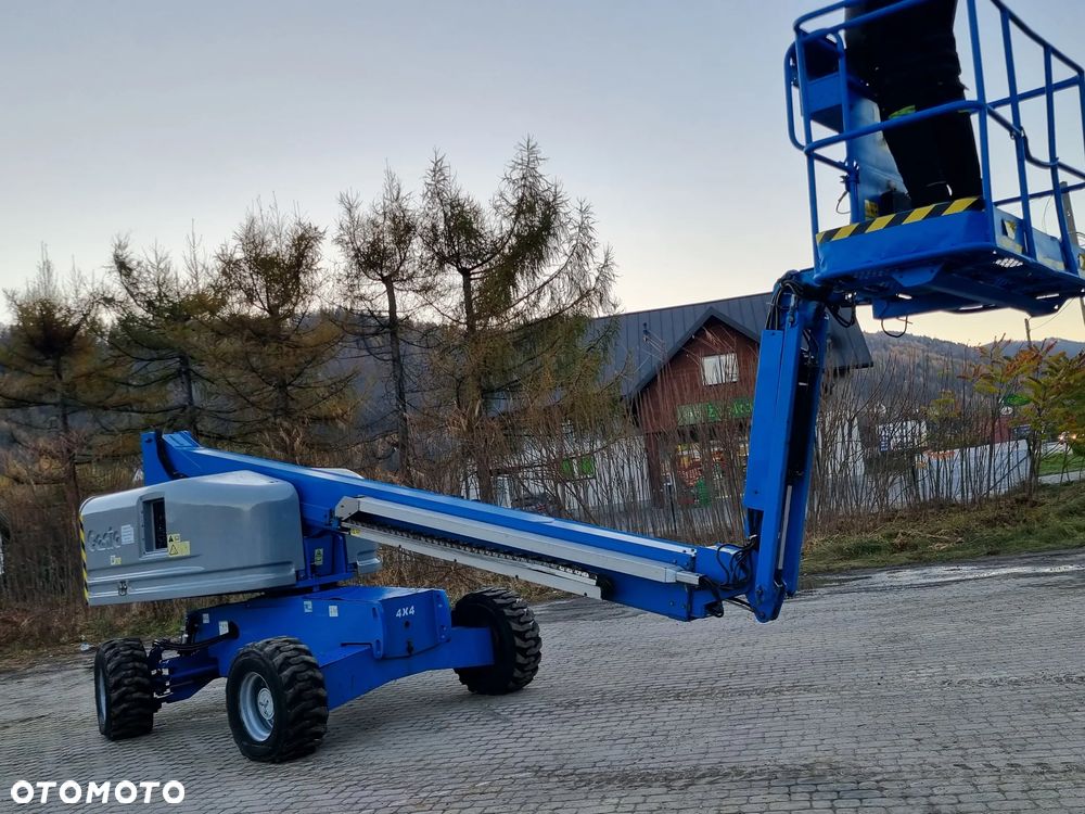 Genie S-45 Zwyżka Podnośnik Teleskopowy terenowy 4x4 wysokość 16 m Silnik DEUTZ jak Nowa IMPORT NORWEGIA 2009r Spalinowo- elektryczna Zadbana. Zero luzów wycieków! Okazja! 2 x Sterowanie maszyną góra i dół