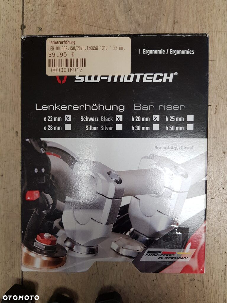 Risery podwyższenie kierownicy SW-Motech na kierownicę 22 mm - 7