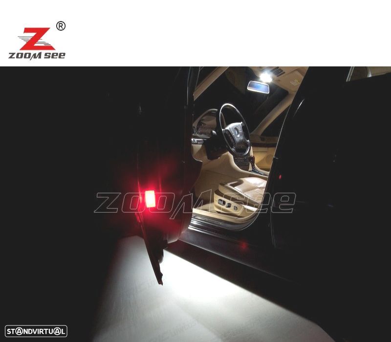 KIT COMPLETO DE 19 LÂMPADAS LED INTERIOR PARA BMW 7 SERIE E38 SEDAN 725TDS 728I 728IL 728I X 94-01 - 5