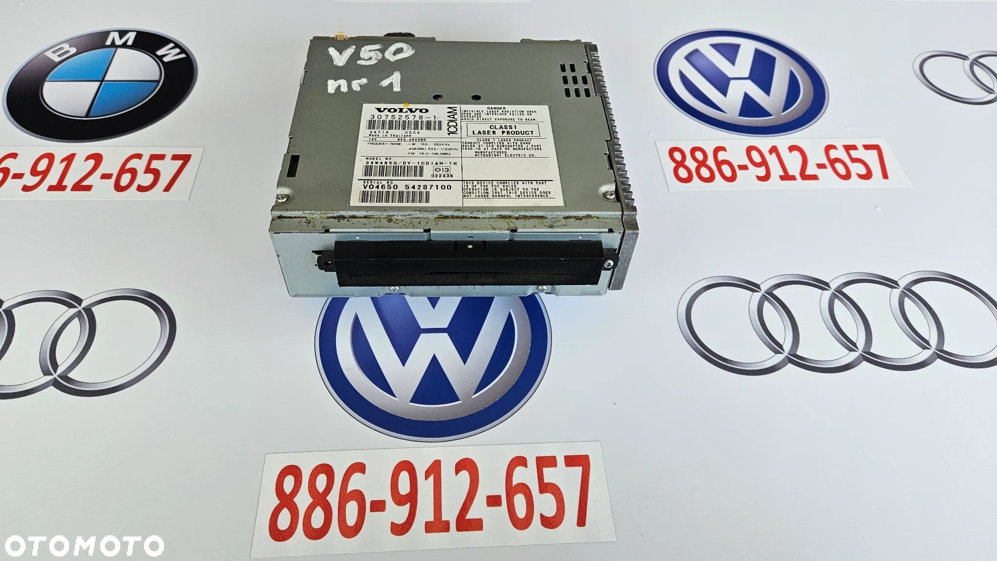 VOLVO V50 Radio Wzmacniacz Czytnik CD 30752578-1 - 1