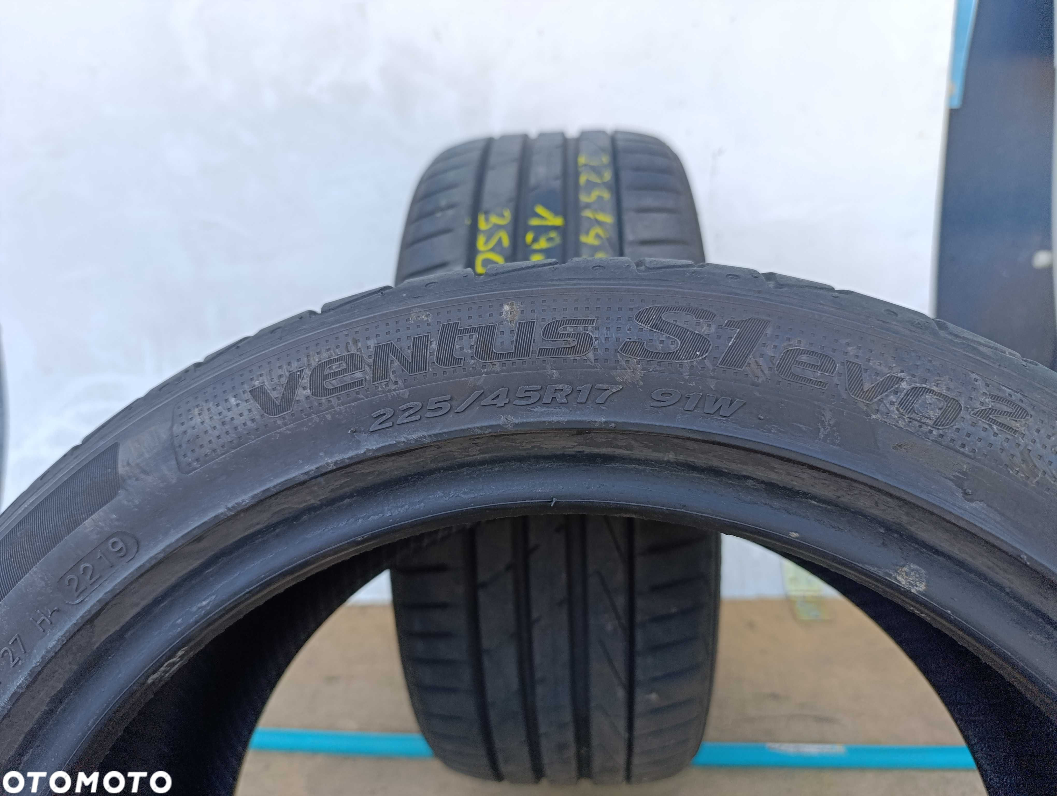 2x 225/45 R17 91W Hankook Ventus S1 Evo2 2019r 6mm - 5