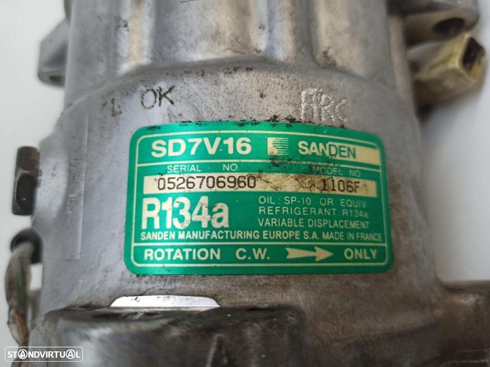 COMPRESSOR DE AR CONDICIONADO PEUGEOT 206 BERLINA XT - 6