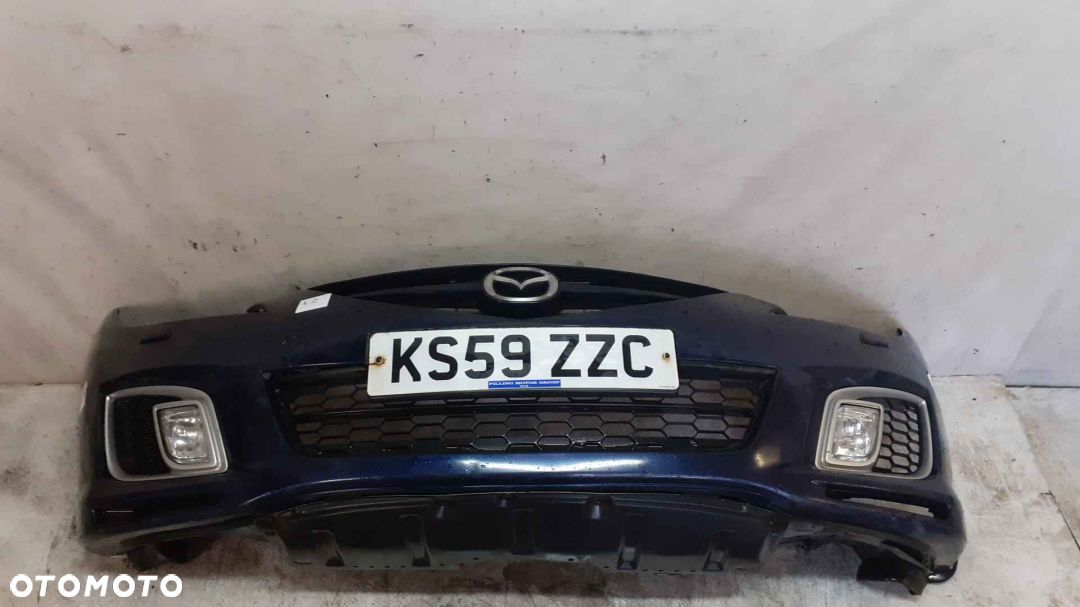 + ZDERZAK PRZÓD PRZEDNI DO MAZDA 6 GH II 2 SPRYSKIWACZE LAMP XENON 35J GRANAT GRANATOWY HALOGENY - 1
