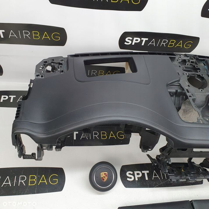PORSCHE CAYENNE 3 III 9Y0 DESKA ROZDZIELCZA KONSOLA KOKPIT PULPIT PODUSZKI AIRBAG AIR BAG PASY KURTYNY KIT SET - 2
