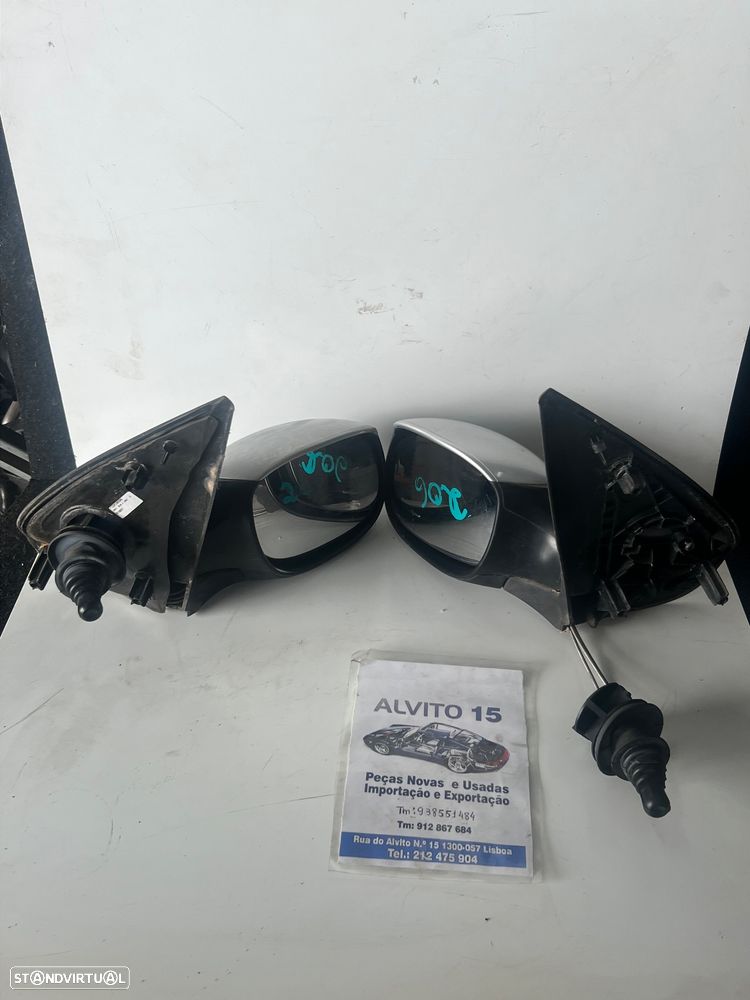 Espelhos retrovisores esquerdo/direito Peugeot 206 manuais - 1