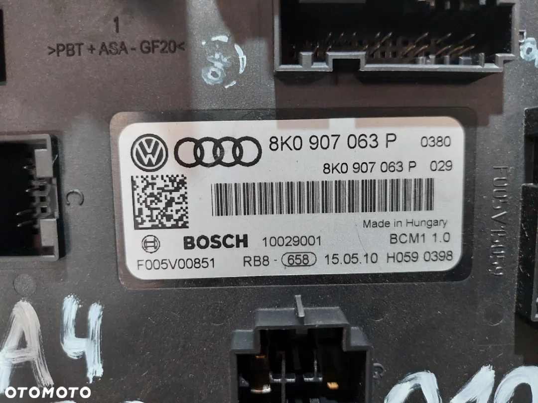MODUŁ KOMFORTU AUDI A4 B8 NR 8K0907063P - 2