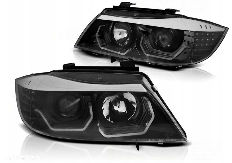 LAMPY REFLEKTORY DO BMW E90/E91 OD 2005 DO 2008 Ringi 3D DIODOWE KIERUNKI - 2