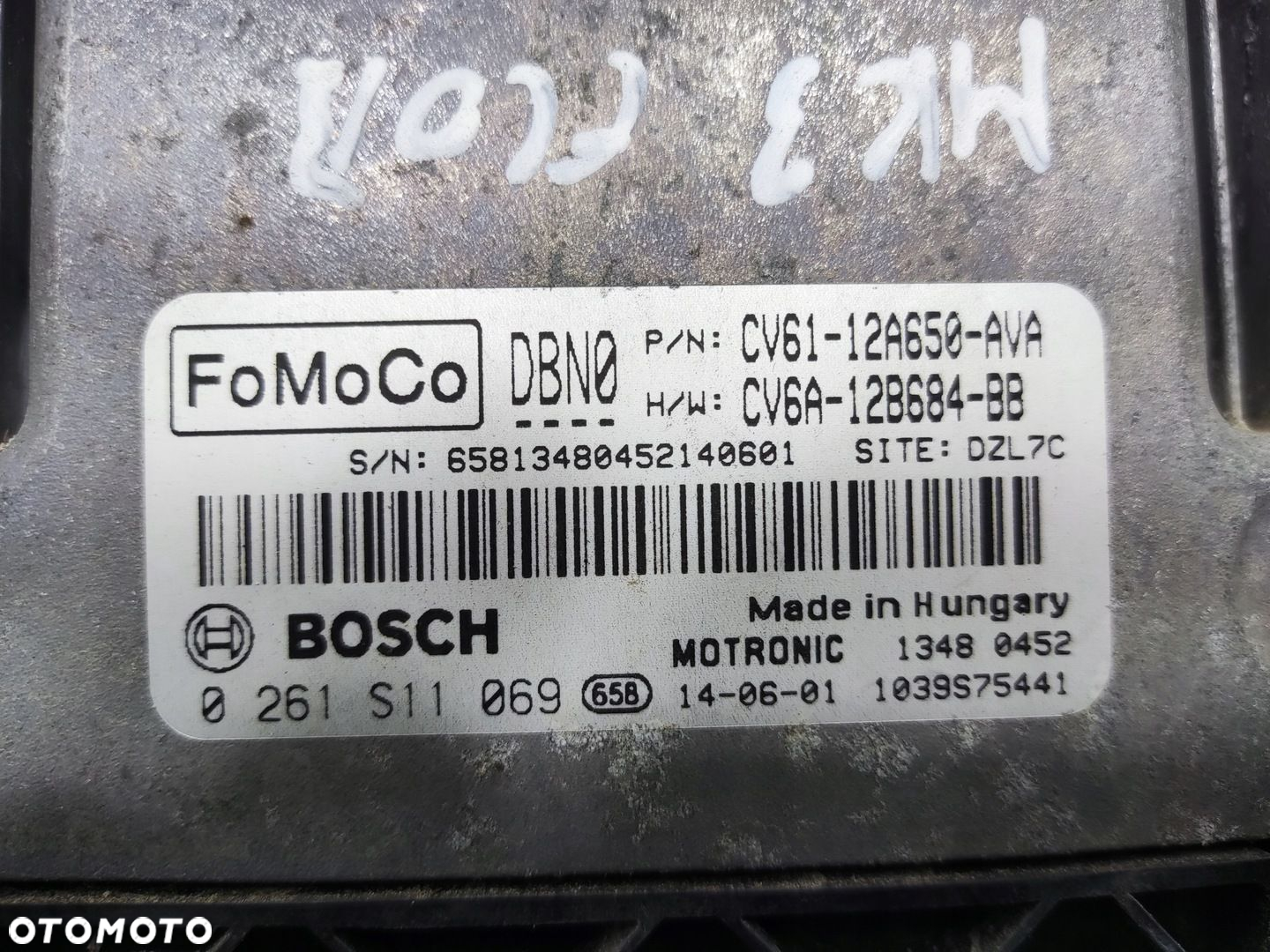 KOMPUTER STEROWNIK SILNIKA FORD FOCUS MK3 III 1.0 ECOBOOST CV61-12A650-AVA - 4