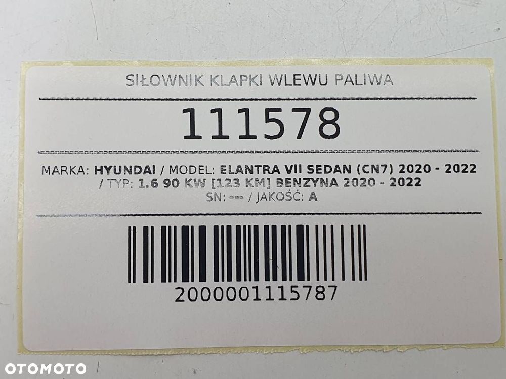 SIŁOWNIK LINKA KLAPKI WLEWU PALIWA HYUNDAI ELANTRA VII 2023 - 4
